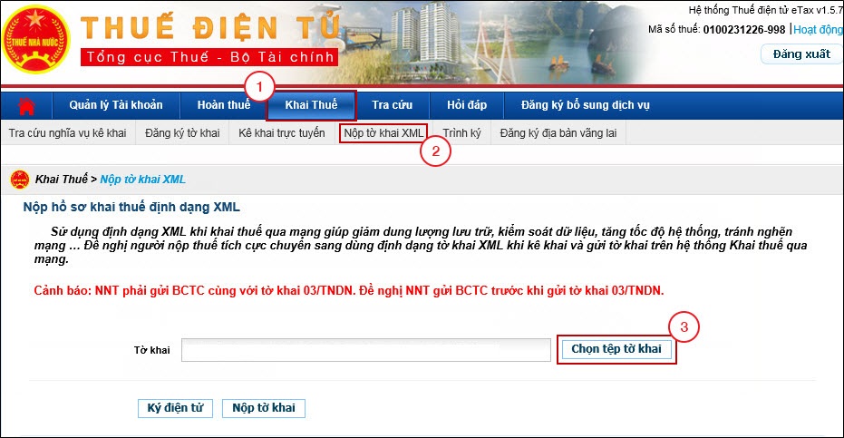 Bài PB3c: (P3) Hướng dẫn Nộp Hồ sơ Thông báo phát hành Hóa đơn Điện tử trên hệ thống Dịch vụ Thuế điện tử (eTax services)