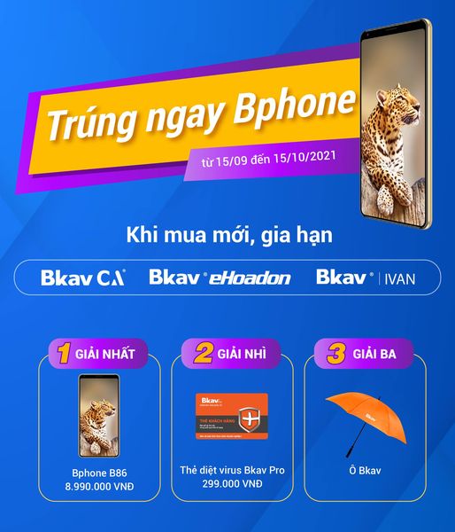 Quay số may mắn trúng ngay Bphone