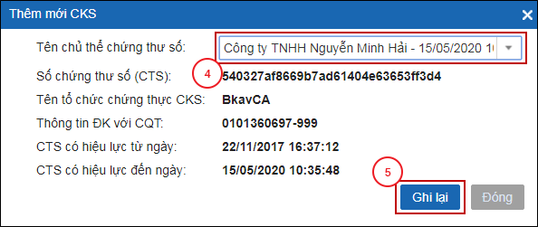 Bài LD5: Hướng dẫn Đăng ký Thông tin Tài khoản
